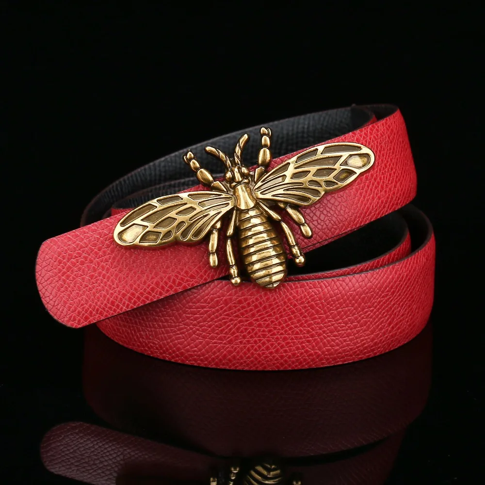 NEW 2.5cm butterfly Belt Buckle for Girl Lady\'s Leather Buckle Belt Retro Bee Buckle Women belt Accessories DIY Only buckle