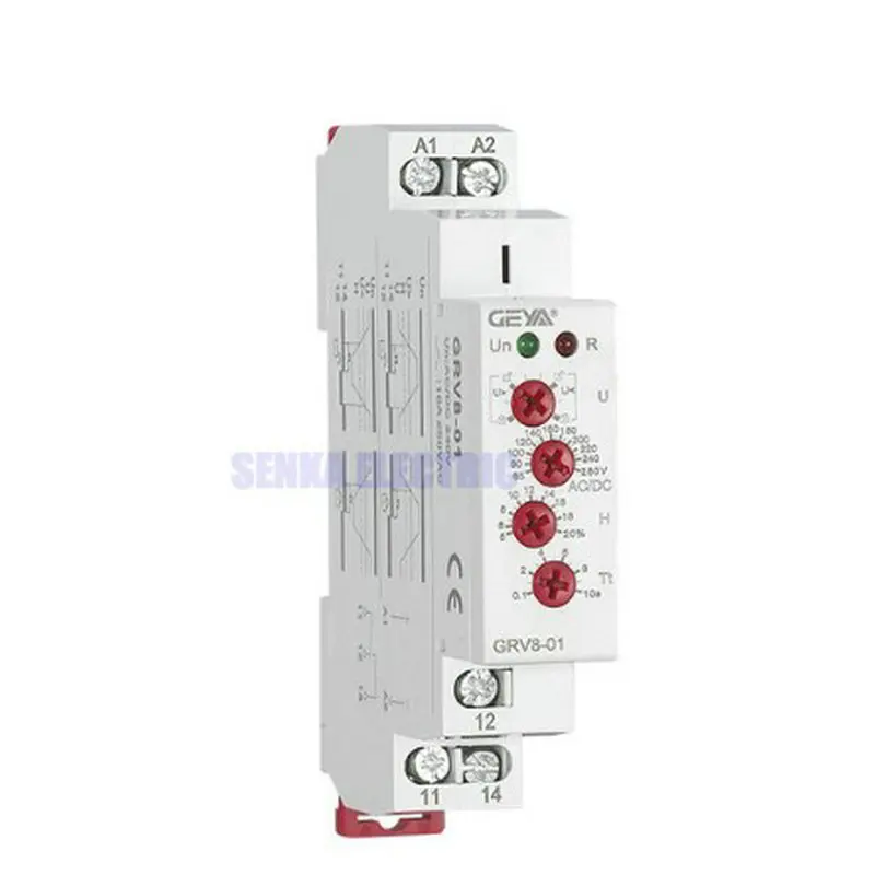 

Auto / Select Operation Through Knob Monitoring Voltage Relay Overvoltage Undervoltage Protection Relay