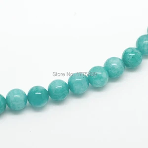 حبات حجر الأمازونيت الطبيعية ، مستديرة ، فضفاضة ، زرقاء ، مجوهرات ، DIY ، بالجملة ، 4 مم ، 6 مم ، 8 مم ، 10 مم ، 12 مم ، 15 بوصة أعلى 12 مبيعات للخرز بالجملة - رقم 6