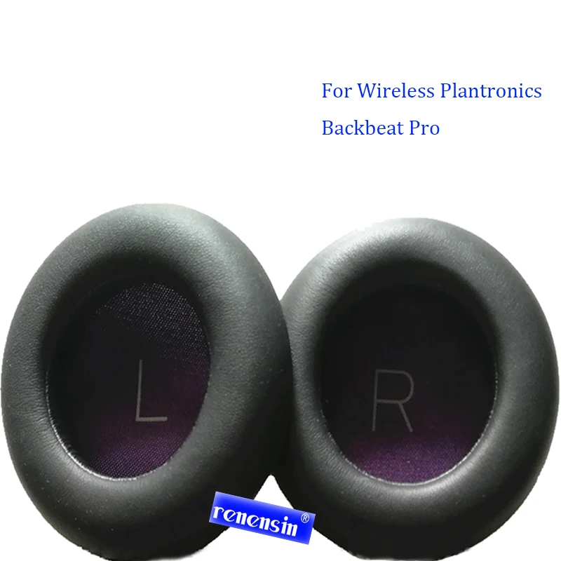 Replacement headphones Cushion Ear Pads For Wireless Plantronics Backbeat Pro Noise Cancelling Headphones black with purple