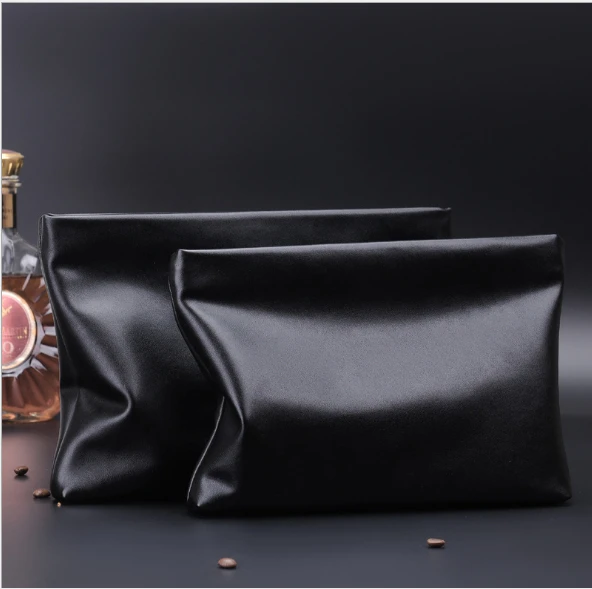 New fashion Casual Cowhide leather   handbags Men\'s Envelope Clutch Business Large Capacity Hand Bags for Male