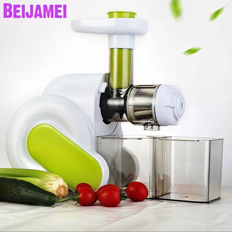 BEIJAMEI Kitchen Electric Fruit Vegetable Slow Juicer Commercial Home Orange juice making vegetable cutter meat grinder