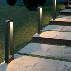 Outdoor LightingLED Lawn Lamps 15W COB Garden Light 85-265V DC12V Exterior Bollard Floor Light Path Courtyard
