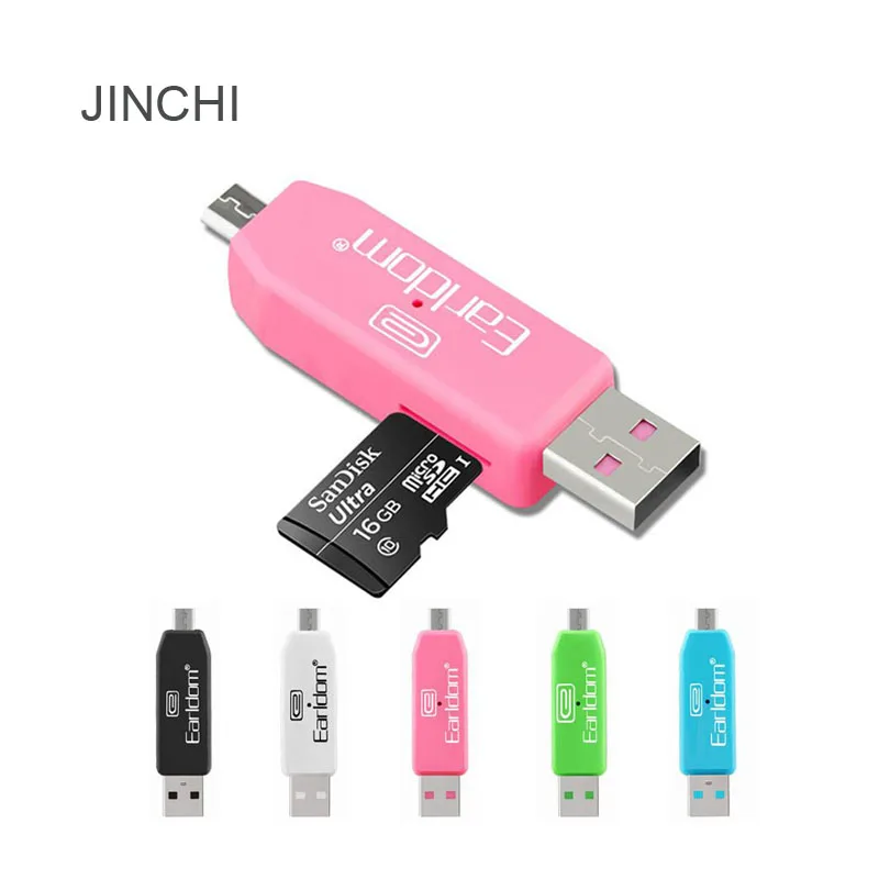 Кабель передачи данных JINCHI OTG, для планшетов, телефонов, micro usb, u-диск, адаптер