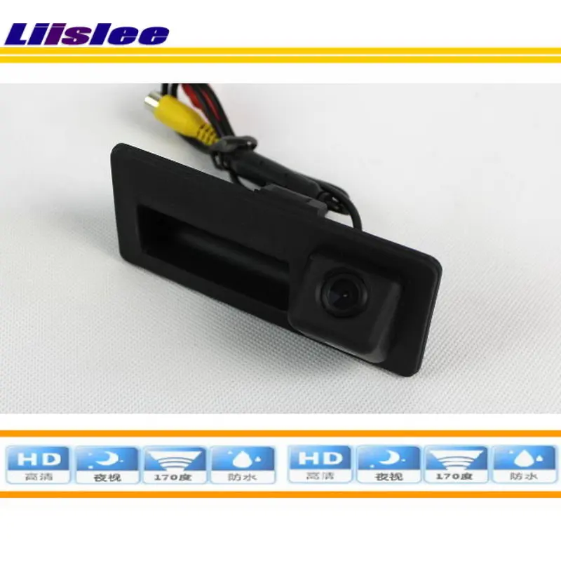 Para audi a4l/a8l 2013 2014 porta de backup automático tronco lidar com estacionamento câmera traseira do carro integrado hd sony ccd iii cam accessoeies