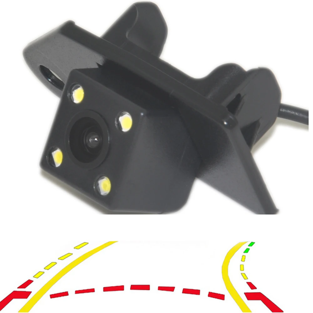 Intelligent Dynamic Trajectory Tracks Rear View Parking  Camera Moving Guide Parking Line 4LED Night For Mitsubishi ASX