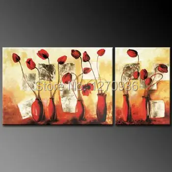 

100% Handmade Classic Yet Open Roses in a Vase Flower Oil Painting on Canvas Opening Roses Flower Oil Painting for Living Room