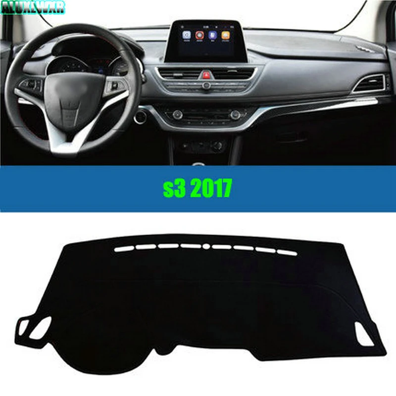 Car Dashboard Avoid Light Pad Instrument Platform Desk Cover Mats Carpets Accessories for JAC S3 Sei3 Puls 2017 to 2023