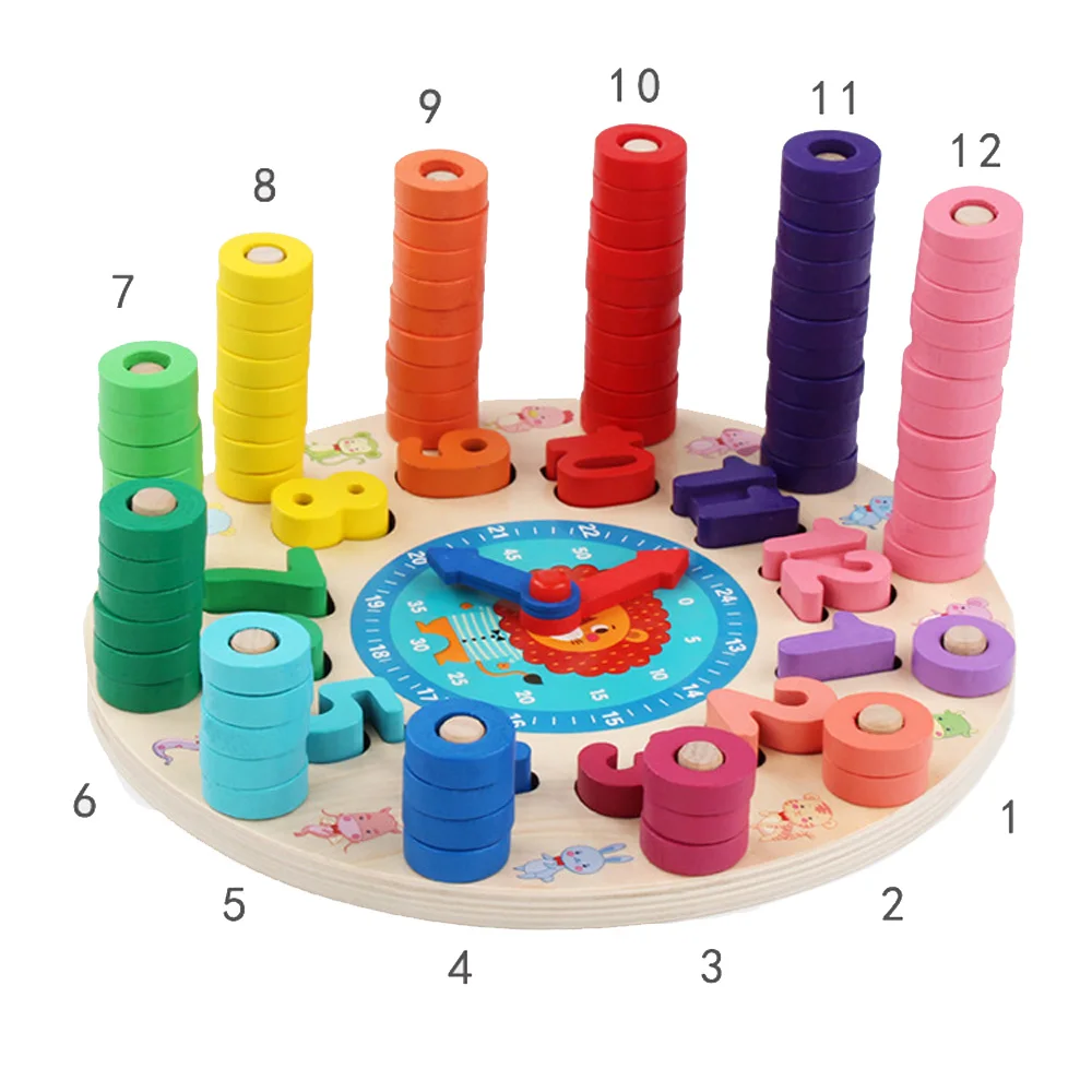 Vorschule Holz Montessori Spielzeug Zählen Geometrische Form Kognition Spiel Baby Frühe Bildung Lehrmittel Math Spielzeug Für Kinder