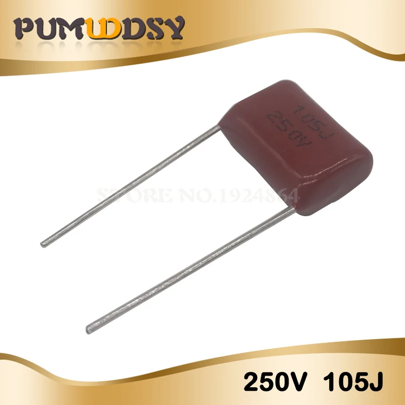 10PCS 250V105J Pitch 15MM 250V 105 1uf CBB Polypropylene film capacitor