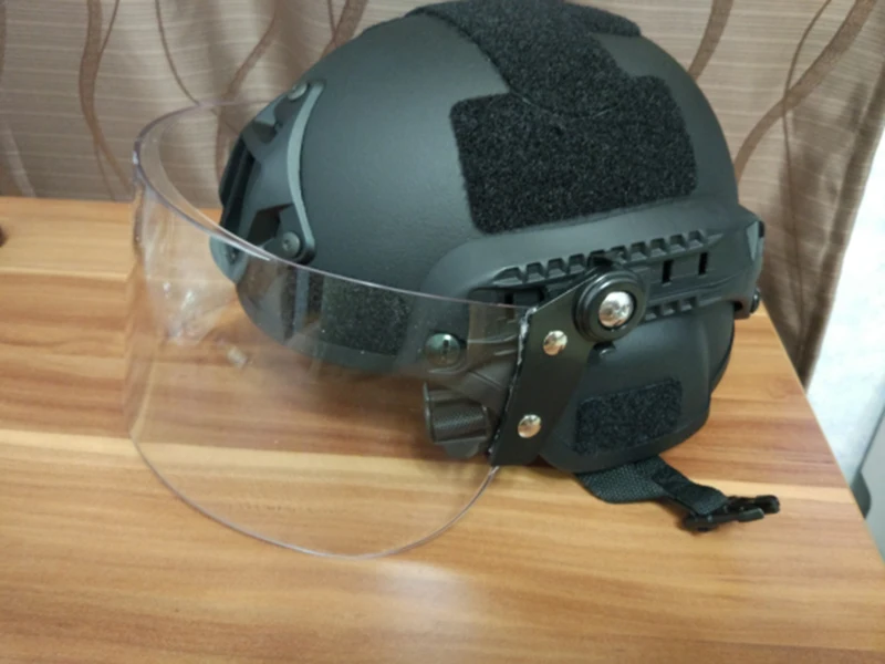 Airsoft  Helmet Hiking Mich 2000 Helmet with Clear Visor Protective Goggles Outdoor Sports Skate Hunting