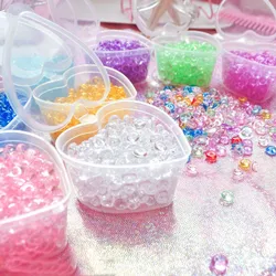 25g Circa 180pcs Variopinto piatto acquario Perline per slime di riempimento Fish Tank Decor Per Bambini per bambini FAI DA TE Accessori slime forniture