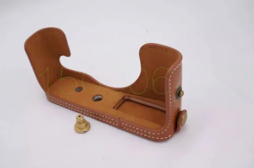 Funda inferior de bolsa de cámara para SNY RX1 RX1R, conjunto de medio cuerpo de cuero PU, cubierta con apertura de batería, marrón/negro/café