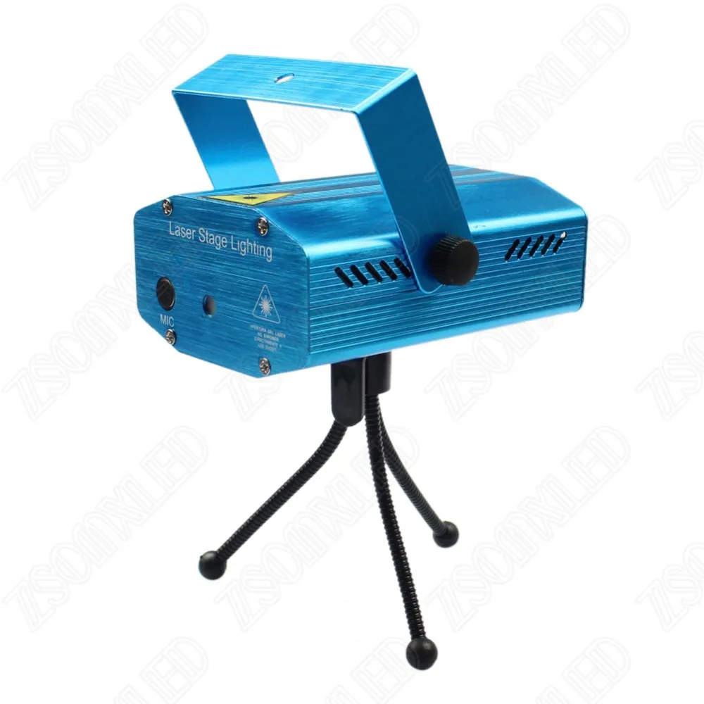 Mini RGB Laser Stage Lighting LED Stage Lighting Adjustment  Projector For Strobe Dance Disco Xmas Party  Home Wedding Club