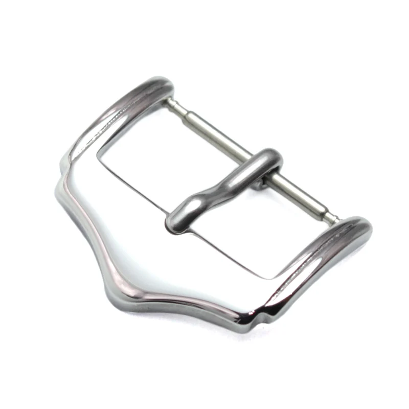 

Ремешок для часов HENGRC 16 18 20 22 мм, модный браслет из полированной нержавеющей стали с серебристой пряжкой, Часовые аксессуары