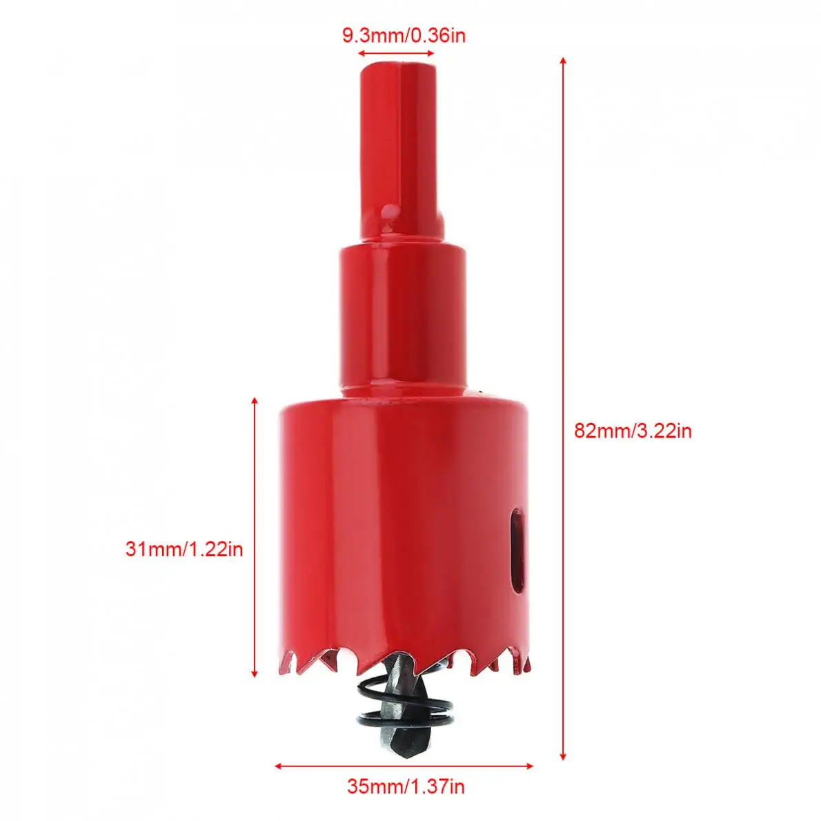 15/16/20/25/30/35/50 millimetri M42 Bi-Metal Hole Seghe perforazione Hole Cut Tool con Seghe dente e la Primavera per Piastra PVC/Lavorazione Del Legno
