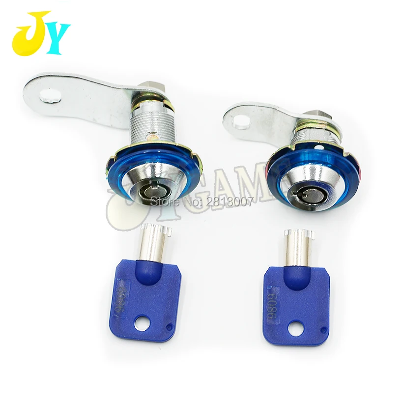 Door Lock for Arcade Games Machine, Cam Lock, alta qualidade, gaveta, One Lock, 2 Pcs Key, 22mm, 31mm