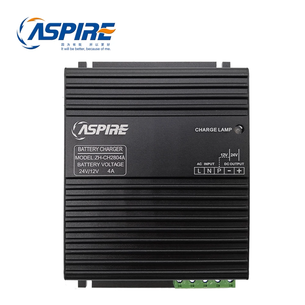 Aspire 2 PCS Free Shipping Battery 12V 24V Genset Generator Intelligent  Class 2 Battery Charger ZH-CH2804A with Factory Price