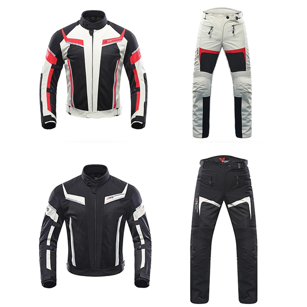 DUHAN Motorcycle Jacket Men Pants Moto Summer Protective Motorcycle Suit Mesh Moto Racing Jackets Clothing Motorbiker Chaqueta