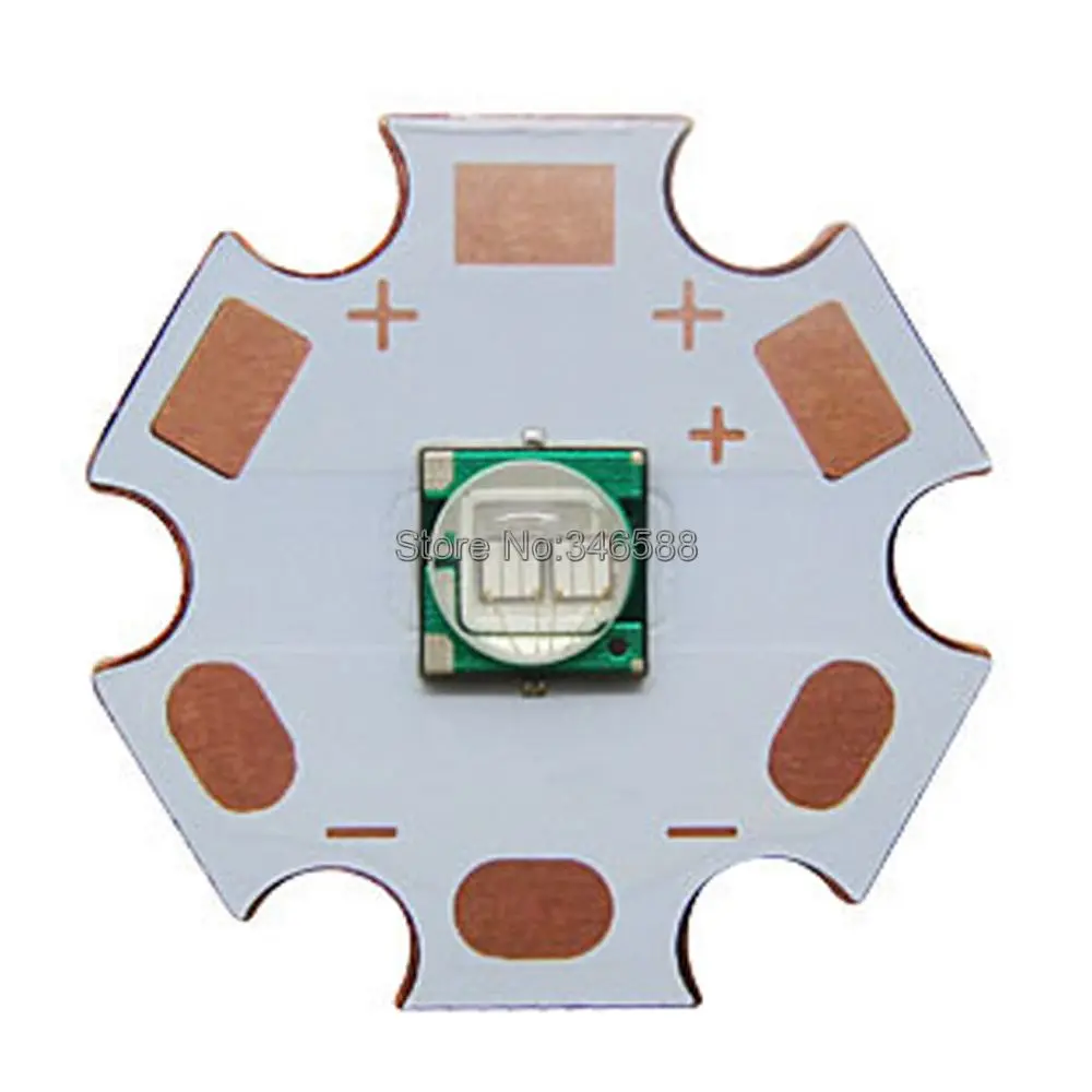 2 stks 5 W 5050 Ultra Violet UV Paars XML 365nm 380nm 390nm 420nm High Power LED Emitter 2-Chip op 16mm 20mm Koperen PCB