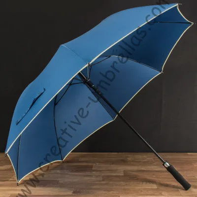 

132cm diameter 2-3 persons auto open fiberglass windproof canopy anti-thunder outdoor sport golf umbrella 210T Pongee parasol