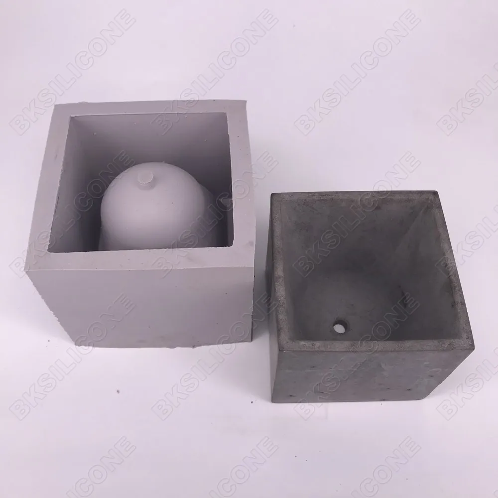 DIY Concrete Planter silica gel mold regular polygon Cement Clay Plaster Flower Pot Silicone Mould