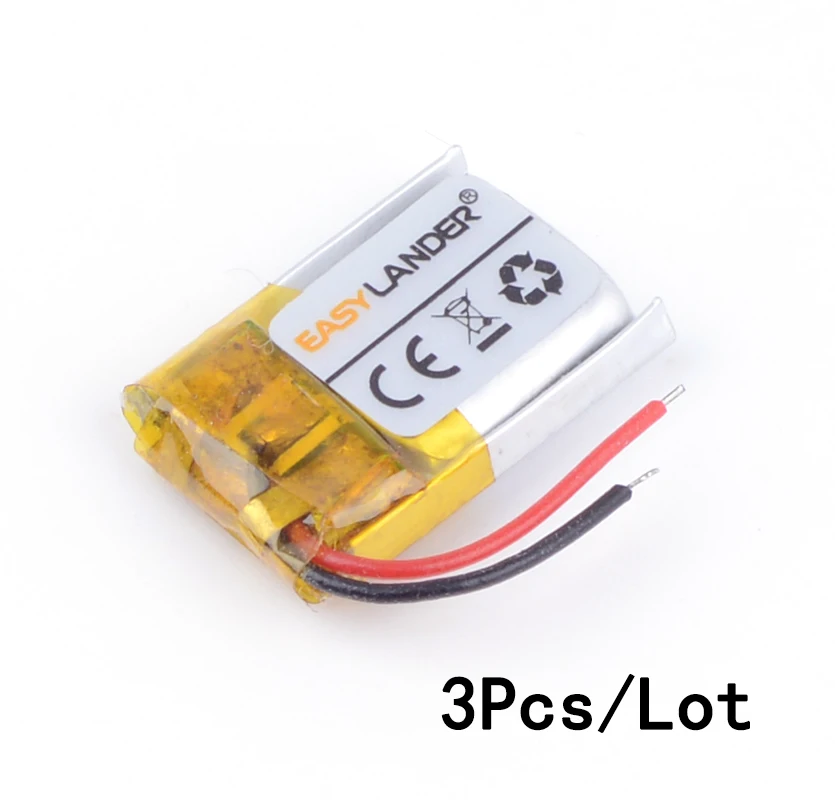 3 шт./лот 3,7 V 50mAh 341018 перезаряжаемый литий-полимерный литий-ионный аккумулятор для bluetooth гарнитуры mp3 динамик мышь рекордер