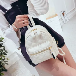 Mini sac à dos en cuir PU pour femmes, mignon, blanc, pour adolescentes, 2021