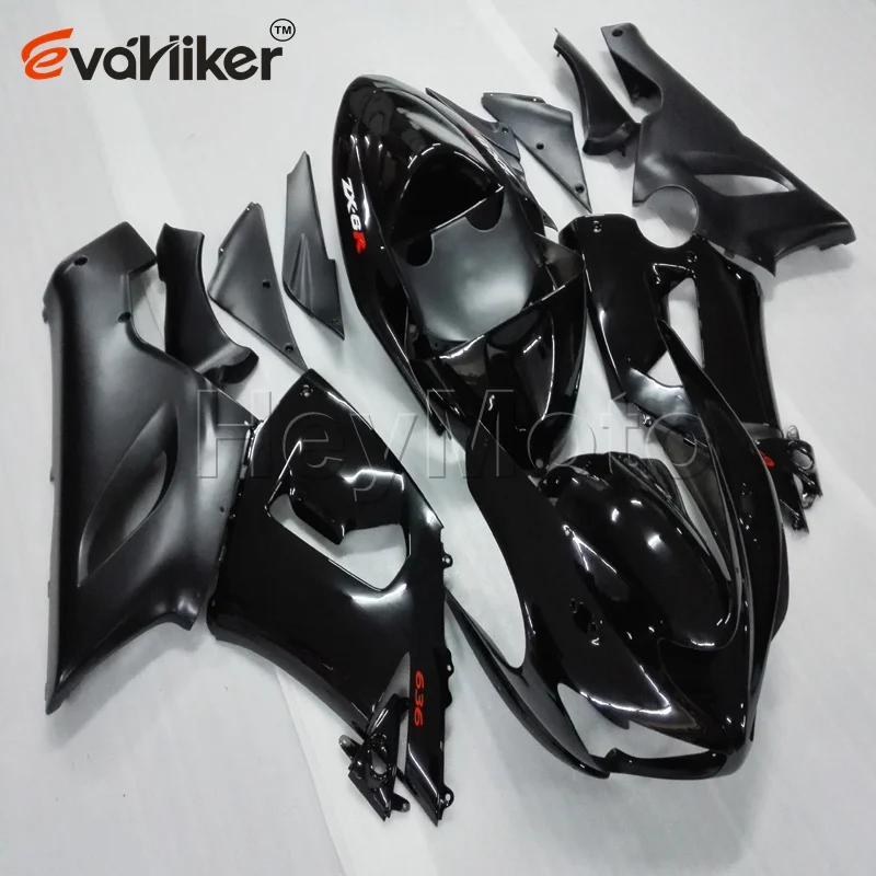 Motorcycle Fairing for ZX6R 2005 2006 black ZX-6R 05 06 ABS bodywork kit