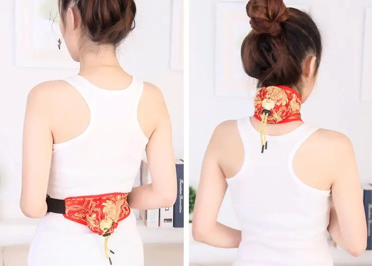 Massage Moxibustion Box Bag Warming Acupuncture Point Massager Body Moxibust Therapy For Cold In Uterus Abdomen Leg Care
