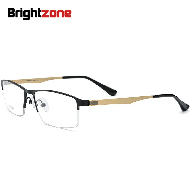 

Brightzone 2023 Spectacle Square Eyeglass myopia Glasses Retro Vintage Men Optical Women Rims Prescription Metal Eyewear Frames