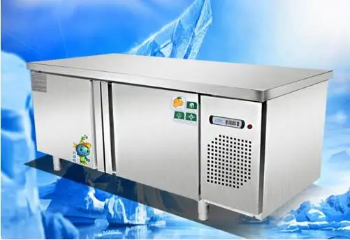 1.2 stainless steel cold storage and freezing machine commercial freezer counter cabinet