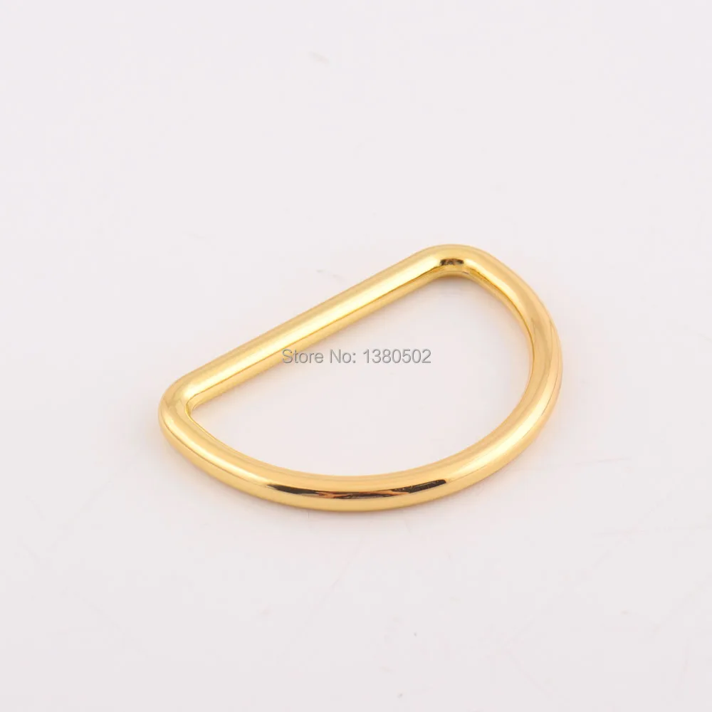 6pcs/lot 53*37mm gold color alloy buckle Dee Ring D ring for belt Backpack bag webbing strap accessories