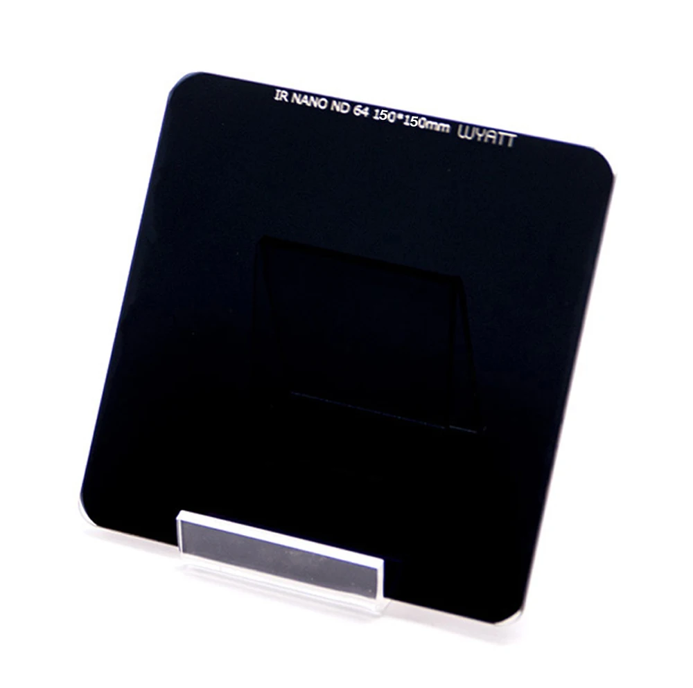 WYATT Square 150x150mm IR Nano Multi-coated Neutral Density Grey ND3.0 1.8 0.9 ND1000 64 8 /10 6 3 Stops Optical Glass Filter