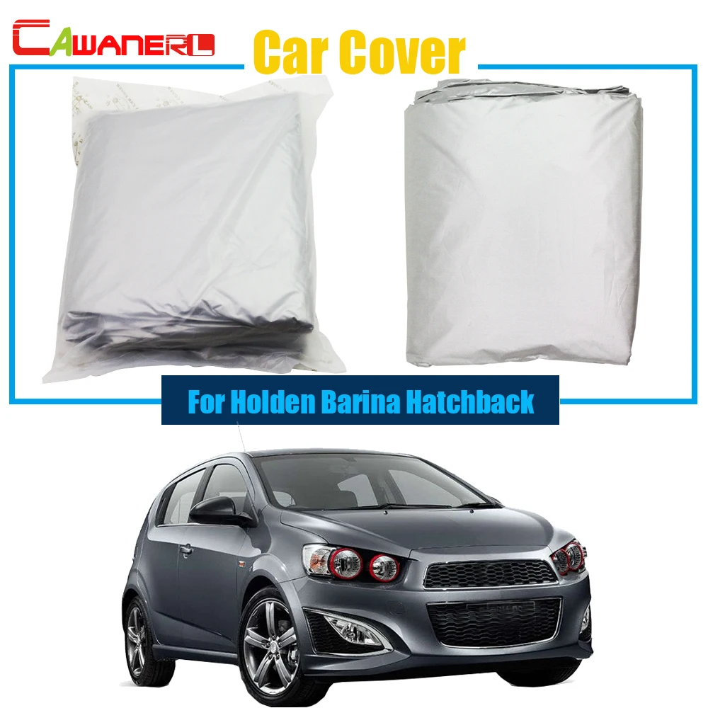 Cawanerl Full Car Cover Anti UV Sun Shade Rain Snow Resistant Cover Dustproof For Holden Barina Hatchback