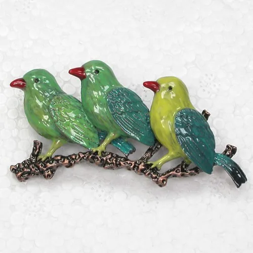 60pcs/lot Wholesale Fashion Brooch Enamel Bird pin brooches C101456