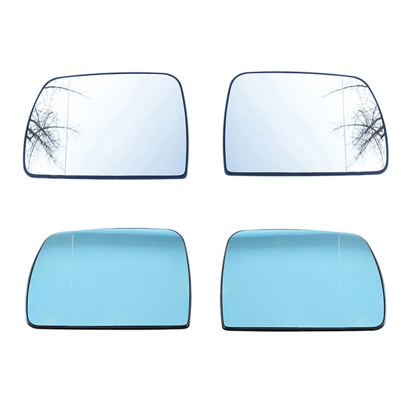 

Car Replacement White & Blue Left Right Heated Wing Rear Mirror Glass For BMW X5 E53 1999 2000 2001 2002 2003 2004 2005 2006