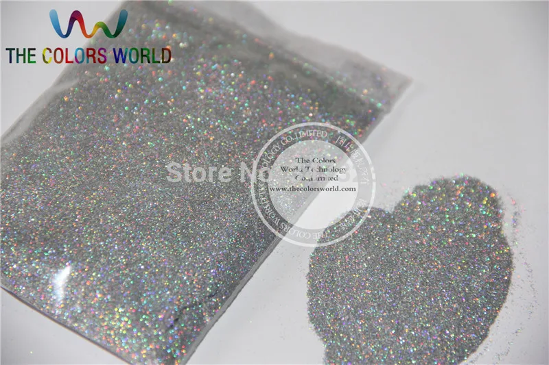 TCA101 Laser Diamond Silver Color 0.1mm Size Glitter Powder for nail,Tattoo art decoration Free ship Wholesale DIY powder