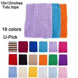 10x12 Inches Large Size Crochet Tutu Tube Top 12Inch Girls Pettiskirt Tutus Dress Tank Tops 10Pcs Per Lot