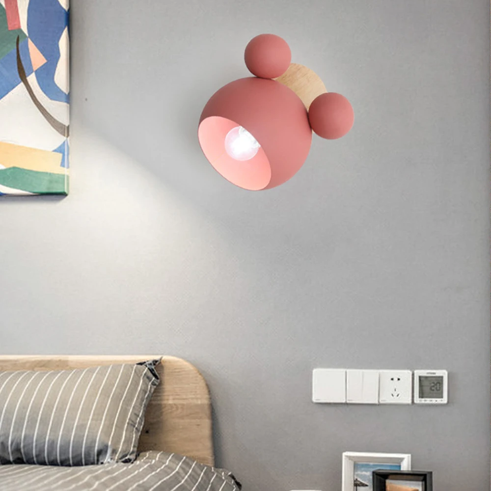 Applique murale colorée au design de dessin animé Mickey, design moderne, luminaire décoratif idéal pour une cuisine, un Restaurant ou une table de