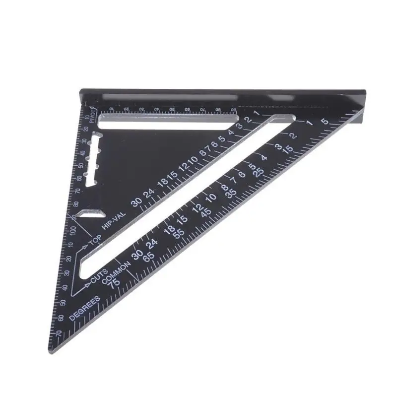 7/12 inch Triangle Angle Ruler Protractor Woodworking Measurement Tool Quick Read Square Layout Gauge Measuring Tool