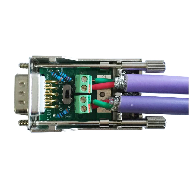 Profibus Interface connectors, DP-SCF004 industrial communication connector, 9-pos. D-SUB male connector