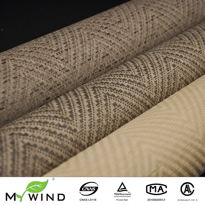 Imagem -02 - Papel de Parede Clássico Weavetexture Decoração Luxuosa Casa e Hotel Opção 20 Cores