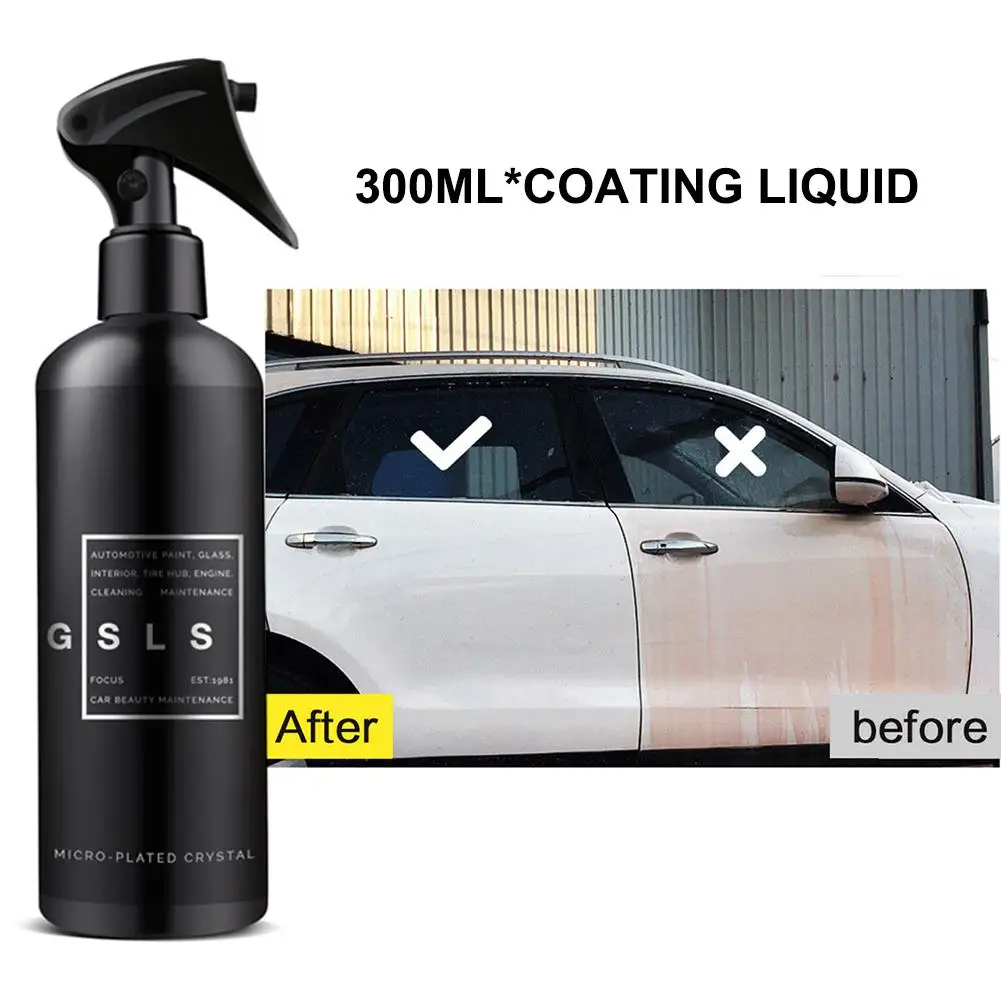 300ML Full Car Nano Coating Liquid Coating Spray Hydrophobic Wax Car Paint Care Coating Liquid Crystal Protective Film Dropship