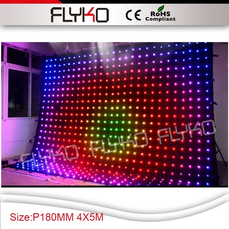 music studio equipment indoor led video wall led curtain for stage