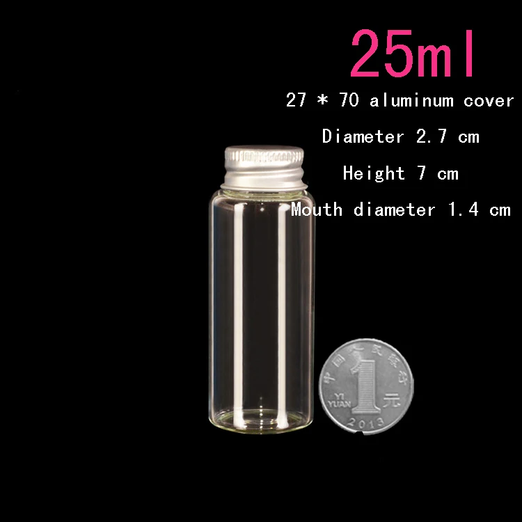 

wholesale 100 pcs/lot 25ml(27*70*14mm) transparent glass vials with wood plug long type glass jar,Glass Bottles,glass jar