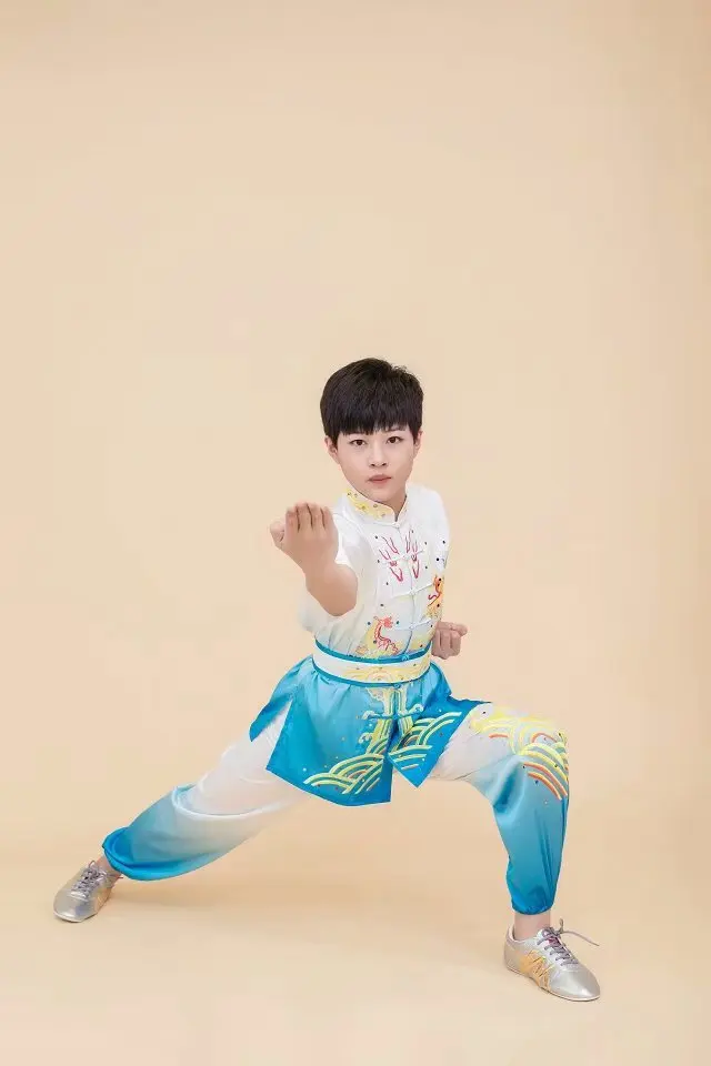 wushu taichi taiji clothes changquan uniform Martial arts competition clothing embroidered kungfu nanquan taolu clothes uniform