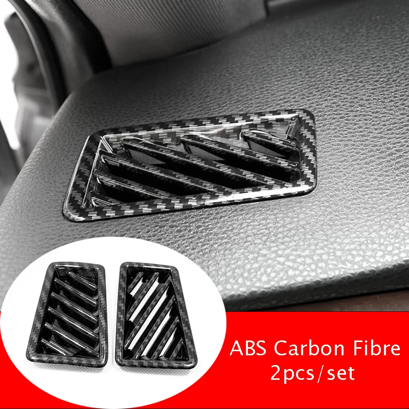 

For Toyota Avalon XX25 2019 ABS Matte/Carbon Fibre Car front Small air outlet Decoration styling Cover Trim car Accessories 2pcs