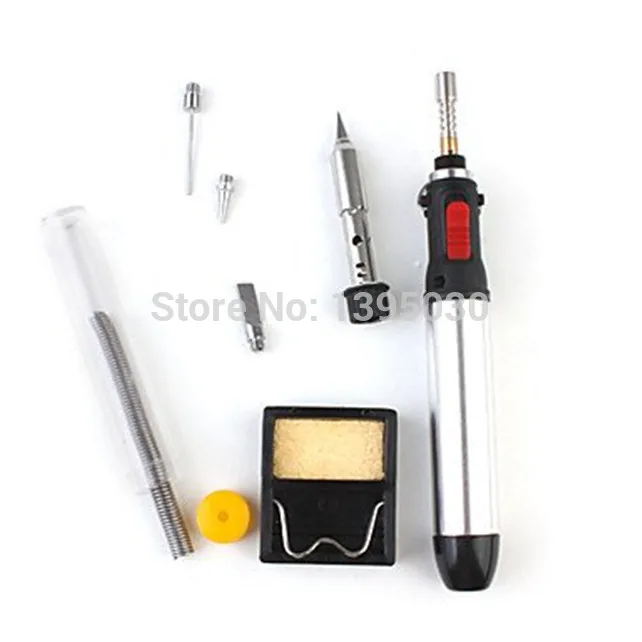 

1 PC 7-in-1 Cordless Welding Torch Kit Tool 12ML manual Ignition Gas Soldering Iron