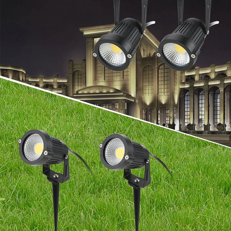 Donwei 3w Outdoor LED Rasen lampe wasserdicht IP65 Aluminium Garten Landschaft dekorative Lichter für Park Hof Rasen Weg AC 110V 220V